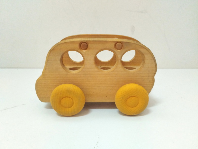 coche bus juguete madera 11.7x10x18 1u